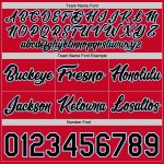 Personalized Red Black-Light Blue Authentic Throwback Basketball Shorts Team Custom Name and Number