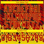 Personalized Red Black-Light Yellow 3D Pattern Design Flame Authentic Baseball Jersey Team Custom Name and Number