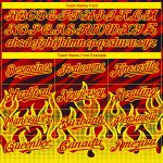 Personalized Red Black-Light Yellow 3D Pattern Design Flame Authentic Baseball Jersey Team Custom Name and Number