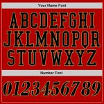 Personalized Red Black-Old Gold Authentic Baseball Jersey Team Custom Name and Number