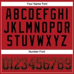 Personalized Red Black-Old Gold Authentic Drift Fashion Baseball Jersey Team Custom Name and Number