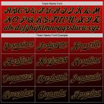 Personalized Red Black-Old Gold Authentic Fade Fashion Baseball Jersey Team Custom Name and Number