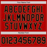 Personalized Red Black-Old Gold Authentic Throwback Baseball Jersey Team Custom Name and Number