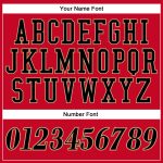 Personalized Red Black-Old Gold Authentic Throwback Basketball Jersey Team Custom Name and Number
