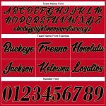 Personalized Red Black-Old Gold Authentic Throwback Basketball Shorts Team Custom Name and Number