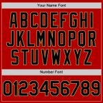Personalized Red Black-Old Gold Line Authentic Baseball Jersey Team Custom Name and Number