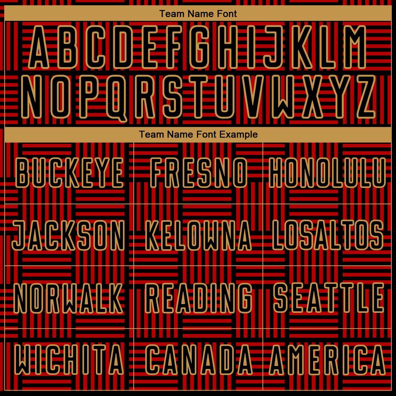 Personalized Red Black-Old Gold Lines Sublimation Soccer Uniform Jersey Team Custom Name and Number Personalized Red Black-Old Gold Lines Sublimation Soccer Uniform Jersey Team Custom Name and Number - Image 5