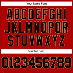 Personalized Red Black-Old Gold Mesh Authentic Throwback Baseball Jersey