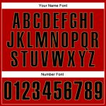 Personalized Red Black-Old Gold Performance Vapor Golf Polo Shirt Team Custom Name and Number