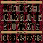 Personalized Red Black-Old Gold Round Neck Sublimation Basketball Suit Jersey