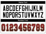 Personalized Red Black-Orange Mesh Drift Fashion Football Jersey Team Custom Name and Number