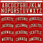 Personalized Red Black Pinstripe Black-Cream Authentic Basketball Jersey Team Custom Name and Number