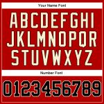 Personalized Red Black Pinstripe Black-Cream Authentic Basketball Jersey Team Custom Name and Number