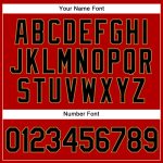 Personalized Red Black Pinstripe Black-Old Gold Authentic Baseball Jersey Team Custom Name and Number
