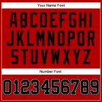 Personalized Red Black Pinstripe Black-White Authentic Basketball Jersey