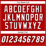 Personalized Red Black Pinstripe White-Black Authentic Baseball Jersey