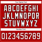 Personalized Red Black Pinstripe White-Black Authentic Baseball Jersey Team Custom Name and Number