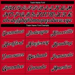 Personalized Red Black-Red Authentic Throwback Basketball Jersey Team Custom Name and Number