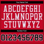 Personalized Red Black-Red Authentic Throwback Basketball Jersey Team Custom Name and Number