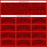 Personalized Red Black Round Neck Sublimation Basketball Suit Jersey Team Custom Name and Number