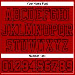 Personalized Red Black Round Neck Sublimation Basketball Suit Jersey Team Custom Name and Number