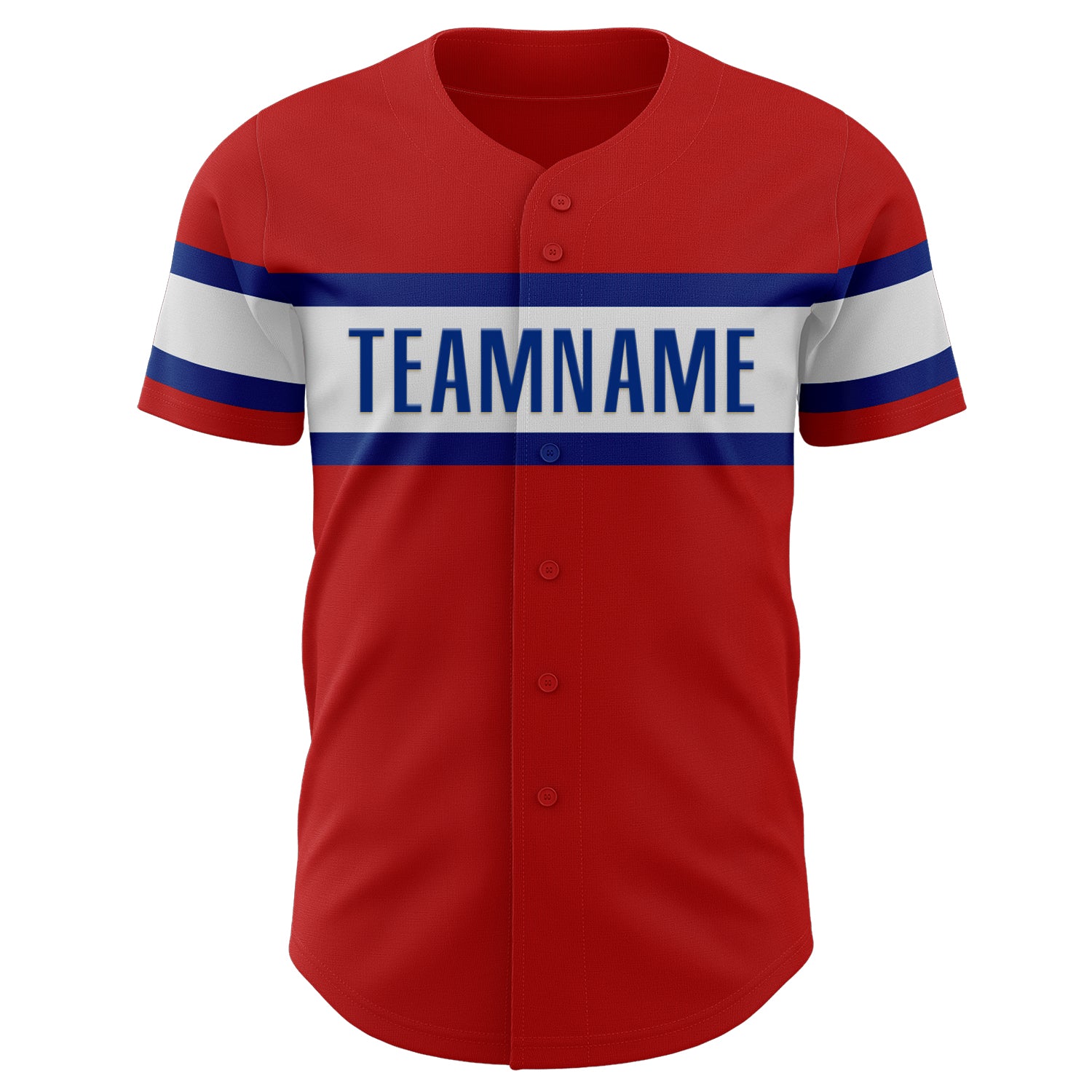 Personalized Red Black-Royal Authentic Baseball Jersey Team Custom Name and Number Personalized Red Black-Royal Authentic Baseball Jersey Team Custom Name and Number - Image 2
