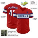 Personalized Red Black-Royal Authentic Baseball Jersey Team Custom Name and Number