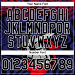 Personalized Red Black-Thunder Blue 3D Pattern Design Knight Hero Art Authentic Baseball Jersey Team Custom Name and Number
