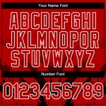 Personalized Red Black-White 3D Pattern Design Abstract Arrow Authentic Baseball Jersey Team Custom Name and Number
