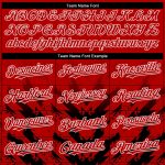 Personalized Red Black-White 3D Pattern Design Abstract Arrow Authentic Baseball Jersey Team Custom Name and Number