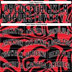 Personalized Red Black-White 3D Pattern Design Abstract Psychedelic Liquid Wave Authentic Basketball Jersey Team Custom Name and Number