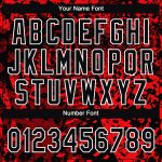 Personalized Red Black-White 3D Pattern Design Authentic Baseball Jersey Team Custom Name and Number