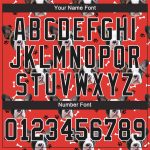 Personalized Red Black-White 3D Pattern Design Dogs Authentic Baseball Jersey Team Custom Name and Number