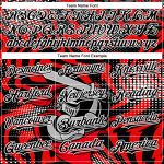 Personalized Red Black-White 3D Pattern Design Knight Hero Art Authentic Baseball Jersey