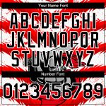 Personalized Red Black-White 3D Pattern Design Knight Hero Art Authentic Baseball Jersey Team Custom Name and Number
