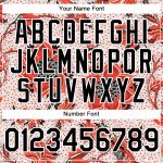 Personalized Red Black-White 3D Pattern Design Northeast China Big Flower Authentic Baseball Jersey Team Custom Name and Number