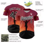 Personalized Red Black-White 3D Pattern Design Religion Cross Jesus Christ Good Friday Authentic Baseball Jersey Team Custom Name and Number
