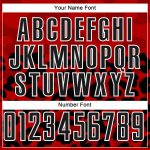Personalized Red Black-White Animal Print Sublimation Soccer Uniform Jersey Team Custom Name and Number