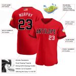 Personalized Red Black-White Authentic American Flag Fashion Baseball Jersey Team Custom Name and Number