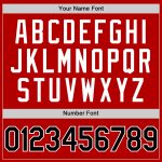 Personalized Red Black-White Authentic Throwback Baseball Jersey