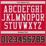 Personalized Red Black-White Authentic Throwback Basketball Jersey