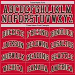 Personalized Red Black-White Authentic Throwback Basketball Jersey