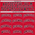 Personalized Red Black-White Authentic Throwback Basketball Jersey Team Custom Name and Number