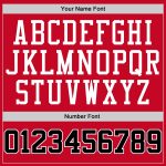 Personalized Red Black-White Authentic Throwback Rib-Knit Baseball Jersey Shirt