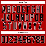 Personalized Red Black-White Christmas Santa Claus 3D Hockey Lace Neck Jersey Team Custom Name and Number