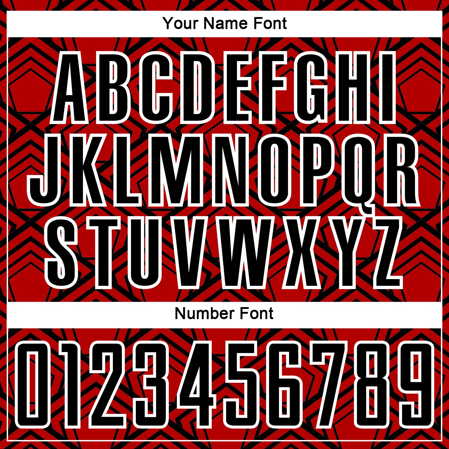 Personalized Red Black-White Geometric Pattern Sublimation Soccer Uniform Jersey Team Custom Name and Number Personalized Red Black-White Geometric Pattern Sublimation Soccer Uniform Jersey Team Custom Name and Number - Image 6