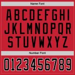 Personalized Red Black-White Hockey Jersey Team Custom Name and Number