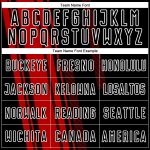 Personalized Red Black-White Lines Sublimation Soccer Uniform Jersey Team Custom Name and Number
