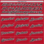 Personalized Red Black-White Performance T-Shirt Team Custom Name and Number