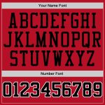 Personalized Red Black-White Performance T-Shirt Team Custom Name and Number